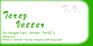 terez vetter business card